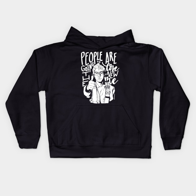 people are goint to love the new me, Kids Hoodie by Working Mens College